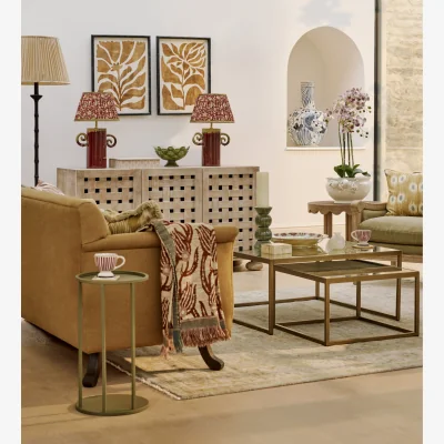 OKA OKA, Chota Side Table - Lichen, Side Table