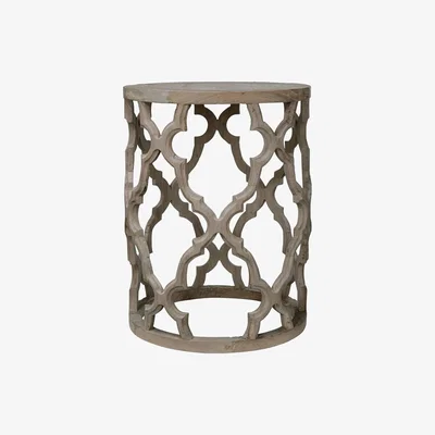 OKA Fontana Side Table - Recycled Elm