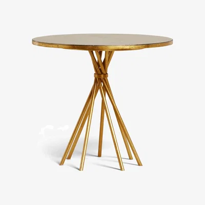 OKA OKA, Florac Side Table - Antique Gold, Side Tables, Iron