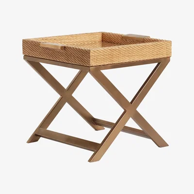 OKA Sovannah Side Table - Sand