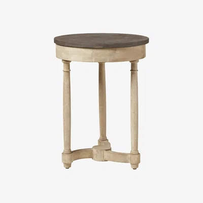 OKA OKA, Small Flavian Side Table - Oak / Stone, Side Tables, Oak