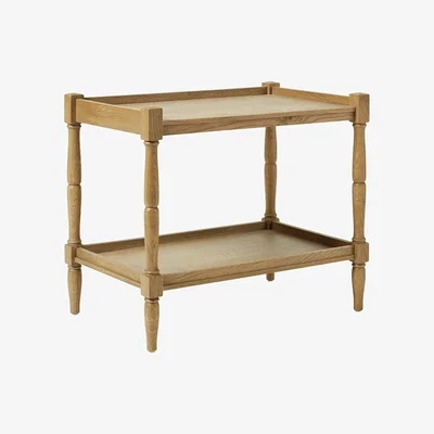 OKA Radnor Large Sofa Side Table, Weathered Oak