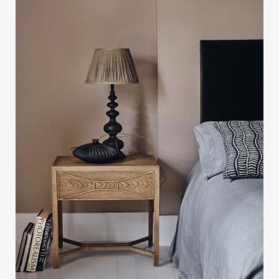 OKA OKA, Hester Side Table - Bleached Oak, Side Tables, Oak/Wood