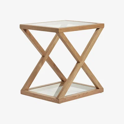 OKA Marylebone Side Table - Weathered Oak