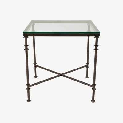 OKA OKA, Large Pompidou Side Table - Black, Side Tables, Glass