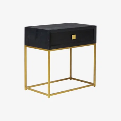 OKA Vortist Side Table - Ebony