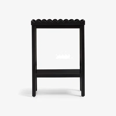 OKA OKA, Capesanta Side Table - Rubbed Black, Side Table