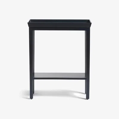 OKA OKA, Large Gustavian Sofa Side Table - Petrol, Side Tables, Wood/Plywood Veneer