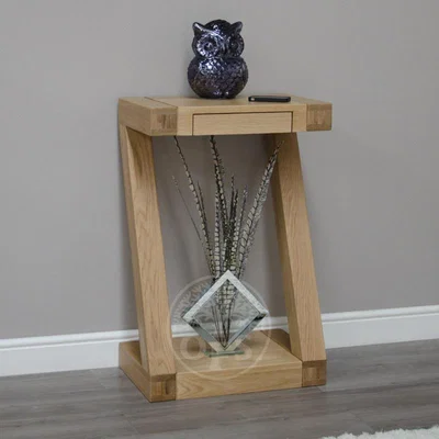 Oak&More Infinity Oak Designer Small Console Table