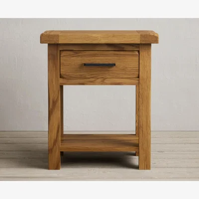 Oak&More Harrogate Rustic Solid Oak Lamp Table
