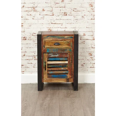 Oak&More Downtown Modern 1 Door 1 Drawer Side Table