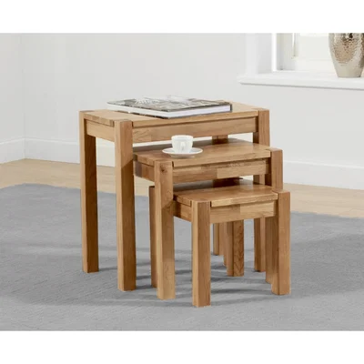 Oak&More Oxford Oak Nest of Tables