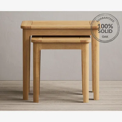 Oak&More Loxton Solid Oak Nest Of Tables