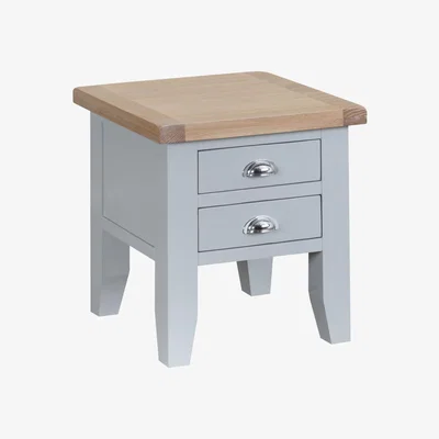 Oak&More Willow Oak and Grey Lamp Table