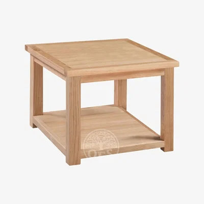 Oak&More Melrose Oak Side Table With Shelf