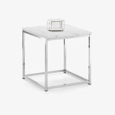 Oak&More Scala White Marble Top Lamp Table