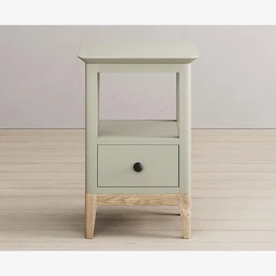 Oak&More Ancona Oak and Soft Green Painted Lamp Table