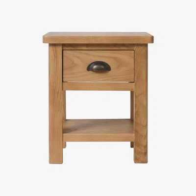 Oak&More Noah 1 Drawer Lamp Table