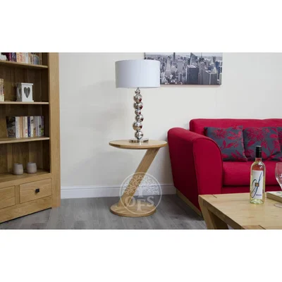 Oak&More Infinity Solid Oak Round Side Table