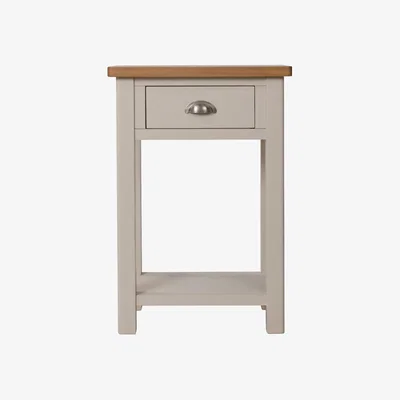 Oak&More Cole Oak and Truffle Grey Telephone Table