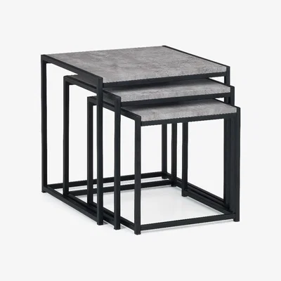 Oak&More Staten Concrete Nest of 3 Tables