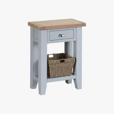 Oak&More Willow Oak and Grey Telephone Table