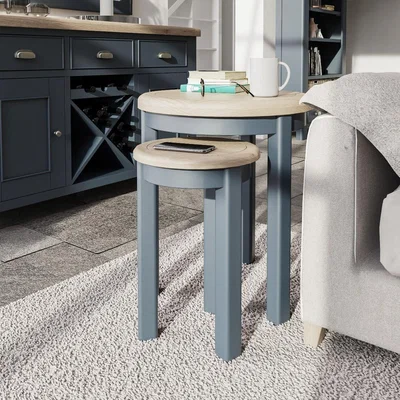 Oak&More Scarlett Round Nest of Tables