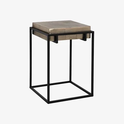 Olivia's Richmond Calloway Champagne Gold Side Table
