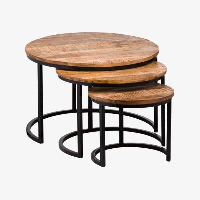 Olivia's Hill Interiors Set of 3 Industrial Tables