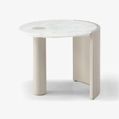 Olivia's Tommy Franks Salida Side Table in Beige