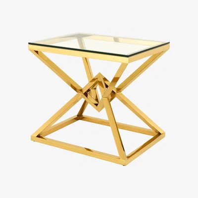 Olivia's Eichholtz Connor Side Table Gold Finish