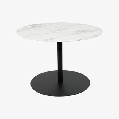 Olivia's Zuiver Snow Round Side Table / White / Round, Small, Marble
