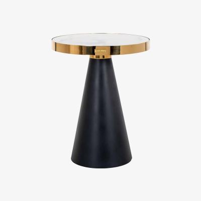 Olivia's Richmond Odin Gold And Black Side Table | Outlet