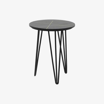 Olivia's Fuhrhome Black / Brass Turin Side Table