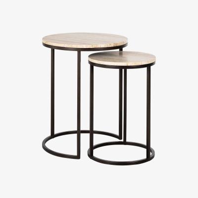 Olivia's Richmond Interiors Avalon Side Table Set of 2 in Bronze