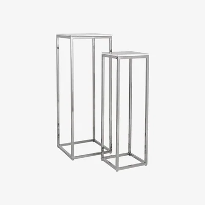 Olivia's Richmond Levanto Set of 2 White Side Table