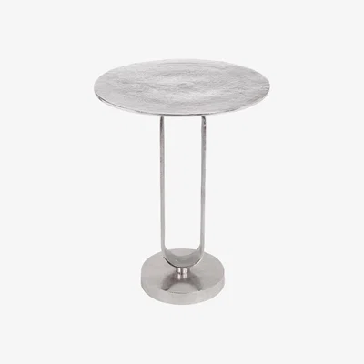 Olivia's Olivia's Zante Shiny Metal Table in silver