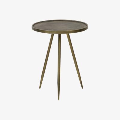 Olivia's Light & Living Envira Side Table in Antique Gold / Medium