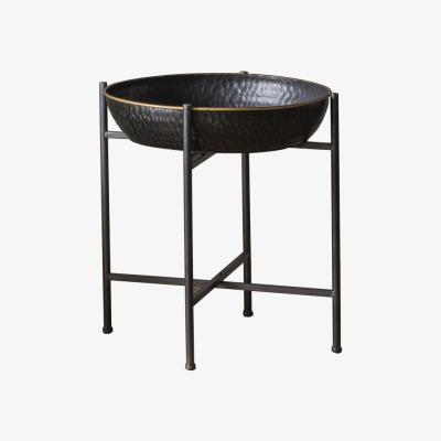 Olivia's Gallery Interiors Wesley Hammered Basin Side Table | Outlet