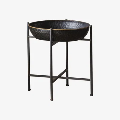 Olivia's Gallery Interiors Wesley Hammered Basin Side Table | Outlet