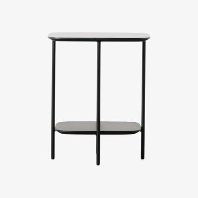 Olivia's Gallery Interiors Ludworth Side Table in Black & Marble