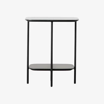 Olivia's Gallery Interiors Ludworth Side Table in Black & Marble