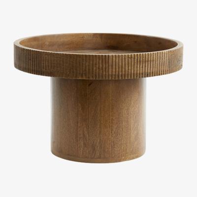 Olivia's Light & Living Kalomo Dark Brown Wood Side Table