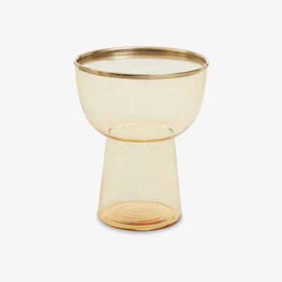 Olivia's Olivia's Madison Side Table in Gold & Amber