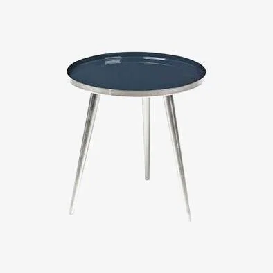 Olivia's Broste Copenhagen Jelva Top Steel Insignia Blue Side Table