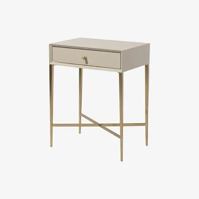 Olivia's RV Astley Finley Side Table Ceramic Grey Finish