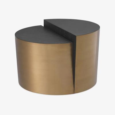 Olivia's Eichholtz Riviera Side Table in Charcoal Grey Oak Veneer