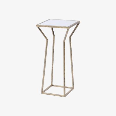 Olivia's Libra Mylas Small Square Side Table With Mirrored Top