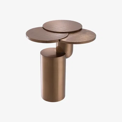 Olivia's Eichholtz Armstrong Side Table in Brushed Copper Finish