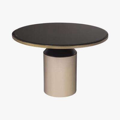 Olivia's RV Astley Lileas Black Chocolate And Antique Brass Side Table
